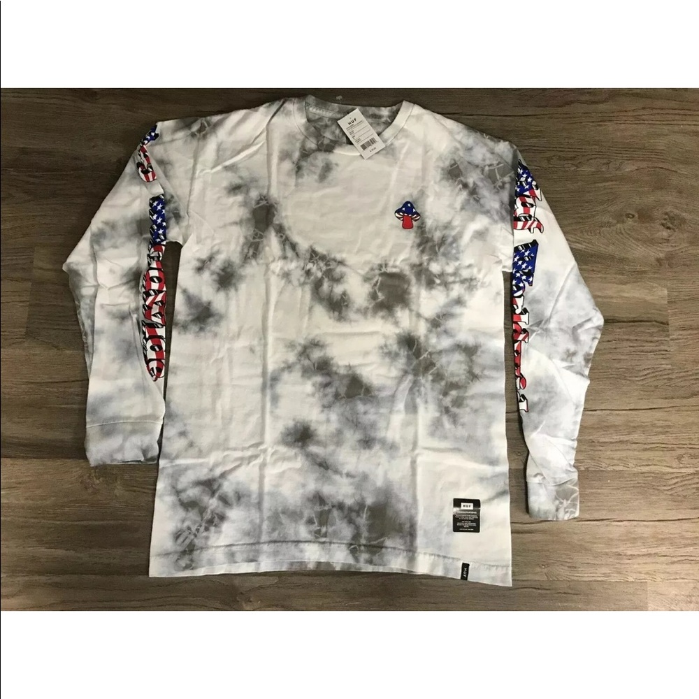HUF Star Spangled Bummer Tie Dye L/S Tee
